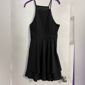 Elegant Black Peek-A-Boo Dress